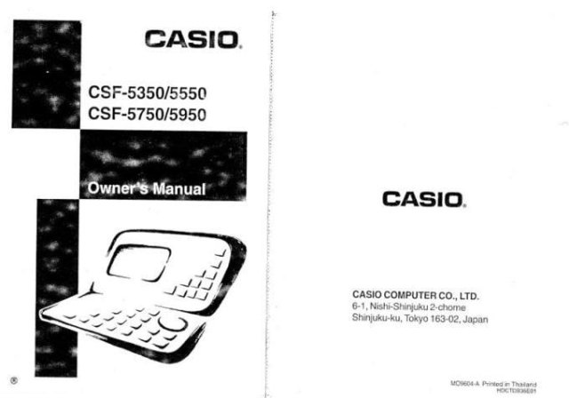 Casio CSF-5950