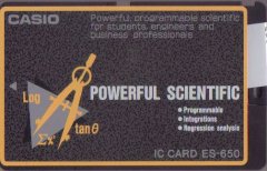 IC-Card : Powerful scientific. Progammable, integrations, regression analysis.